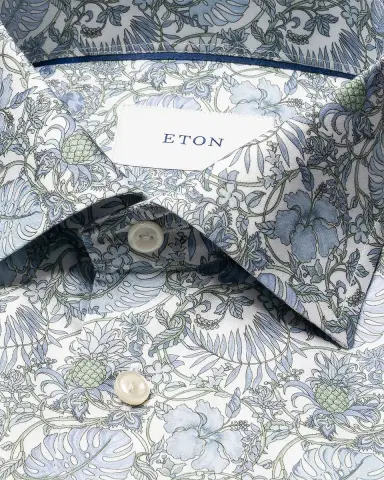 Eton Men 's Signature Twill Floral Slim-Fit Dress Shirt | Thumbnail 6