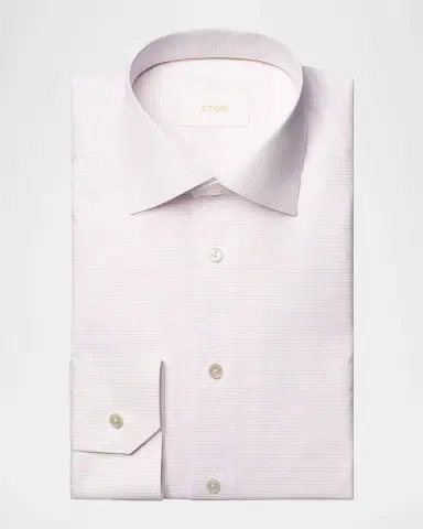 Eton Men 's Elevated Supima Cotton Contemporary-Fit Dress Shirt | Thumbnail 2