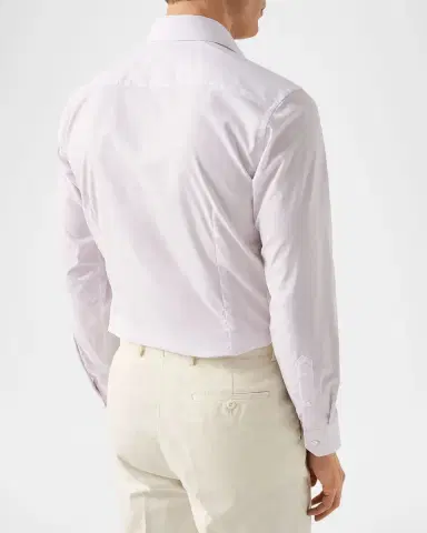 Eton Men 's Elevated Supima Cotton Contemporary-Fit Dress Shirt | Thumbnail 3