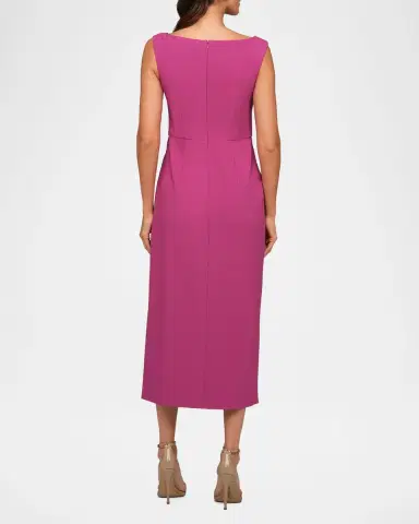 Kay Unger New York Maeta Asymmetric Sequin Foral Midi Dress | Thumbnail 3 Kay Unger New York Maeta Asymmetric Sequin Foral Midi Dress | Thumbnail 3