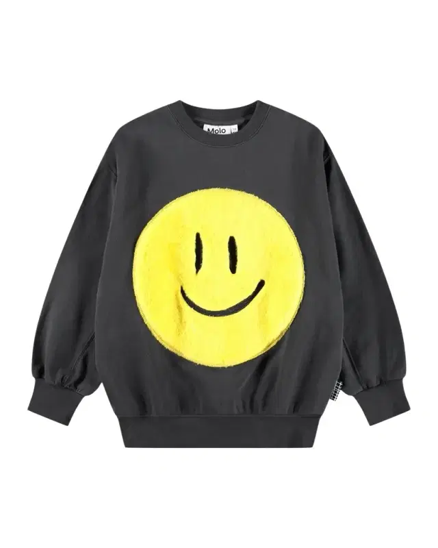 Molo Boy 's Magni Smiley Applique Sweatshirt, Size 8-10