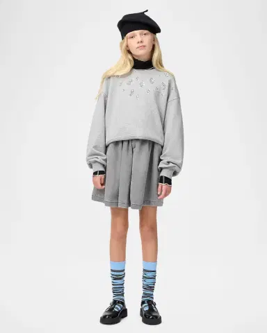 MOLO Girl's Miki Sequined Organic Cotton Sweatshirt, Size 8 | Thumbnail 2