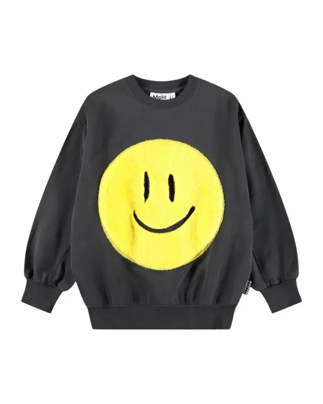 Molo Boy 's Magni Smiley Applique Sweatshirt, Size 4-6