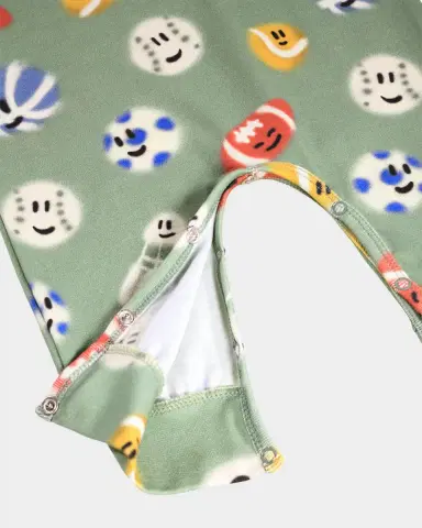 Molo Boy 's Fairfax Ball-Print Romper, Size 3M-18M | Thumbnail 4 Molo Boy 's Fairfax Ball-Print Romper, Size 3M-18M | Thumbnail 4