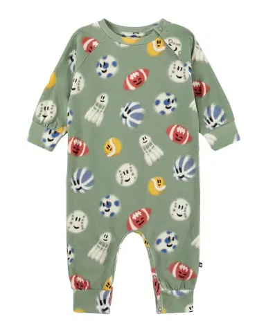Molo Boy 's Fairfax Ball-Print Romper, Size 3M-18M | Thumbnail 1 Molo Boy 's Fairfax Ball-Print Romper, Size 3M-18M | Thumbnail 1