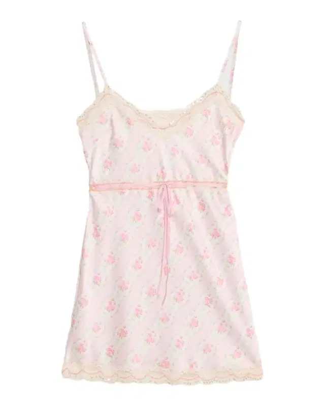 LoveShackFancy Nicoli Floral Satin Mini Dress