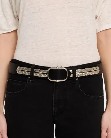 Isabel Marant Belja Metal-Embellished Leather Belt | Thumbnail 3 Isabel Marant Belja Metal-Embellished Leather Belt | Thumbnail 3
