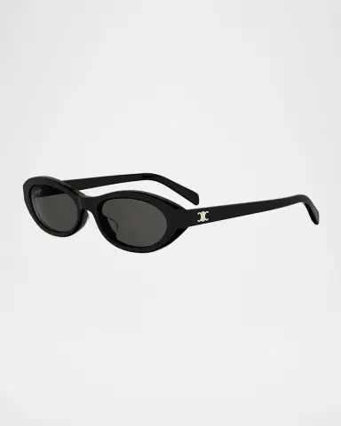 CELINE Triomphe Mini 54mm Round Sunglasses | Thumbnail 2