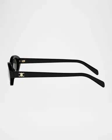 CELINE Triomphe Mini 54mm Round Sunglasses | Thumbnail 3