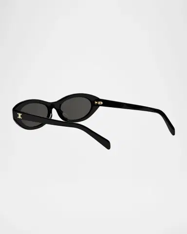 CELINE Triomphe Mini 54mm Round Sunglasses | Thumbnail 4