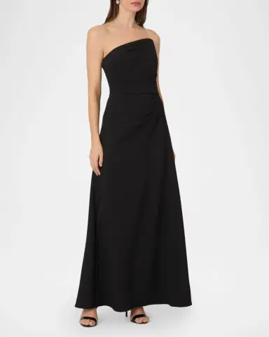 Shoshanna Dory Asymmetric Strapless Gown | Thumbnail 2 Shoshanna Dory Asymmetric Strapless Gown | Thumbnail 2