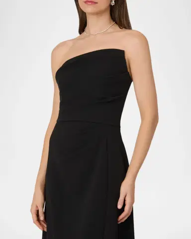 Shoshanna Dory Asymmetric Strapless Gown | Thumbnail 4 Shoshanna Dory Asymmetric Strapless Gown | Thumbnail 4