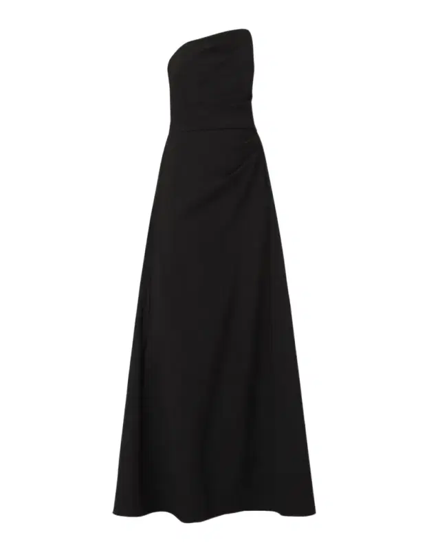 Dory Asymmetric Strapless Gown