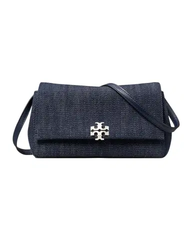 Tory Burch Charlie Denim Crossbody Wallet | Thumbnail 1