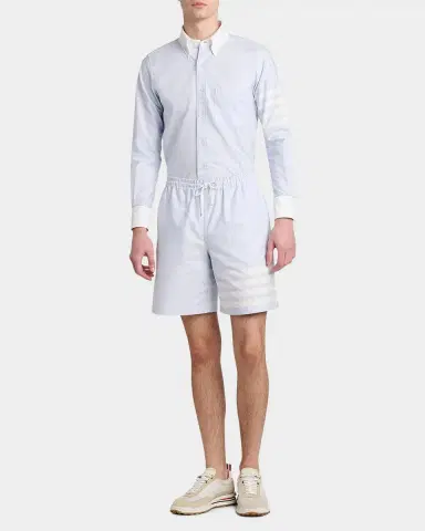 Thom Browne Men's Engineered 4-Bar Straight-Fit Oxford Shirt | Thumbnail 2 Thom Browne Men's Engineered 4-Bar Straight-Fit Oxford Shirt | Thumbnail 2