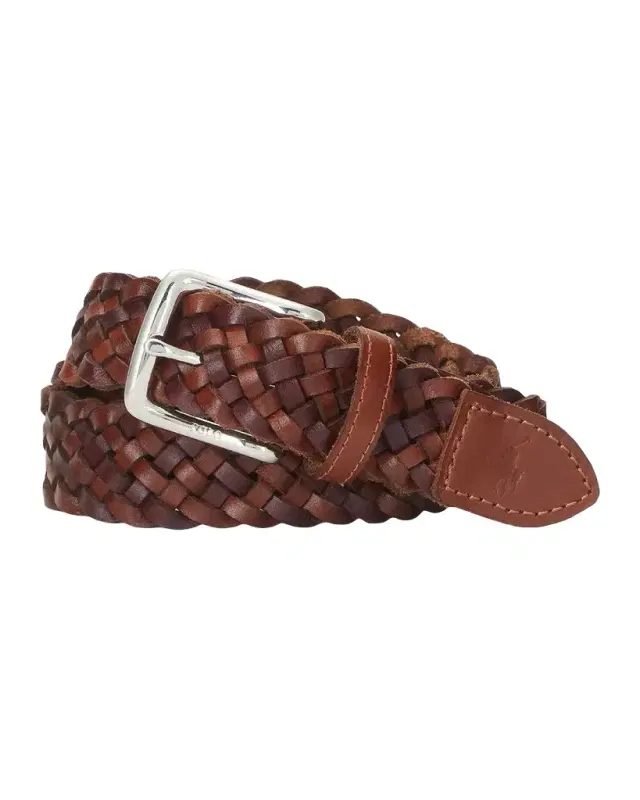 Polo Ralph Lauren Men's Westend Braided Leather Belt