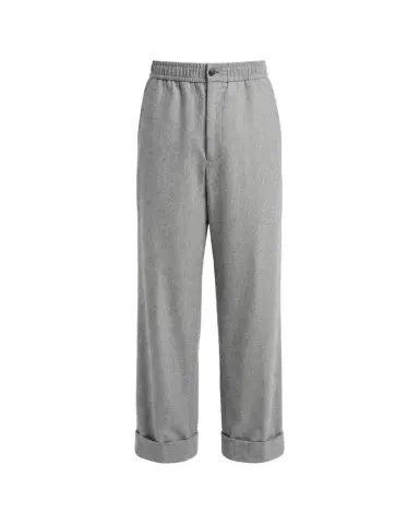 Giorgio Armani Men's Stretch Wool-Cashmere Straight-Leg Trousers | Thumbnail 1