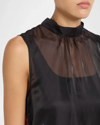 Elie Tahari July The Christina Floral Sheer-Overlay Maxi Dress | Thumbnail 5 Elie Tahari July The Christina Floral Sheer-Overlay Maxi Dress | Thumbnail 5