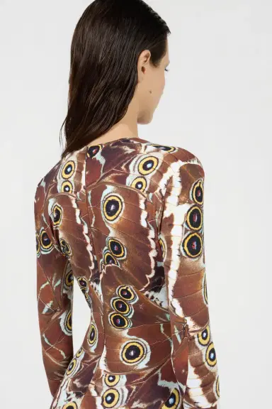 Roberto Cavalli Mini Butterfly Print Jumpsuit | Thumbnail 5 Roberto Cavalli Mini Butterfly Print Jumpsuit | Thumbnail 5
