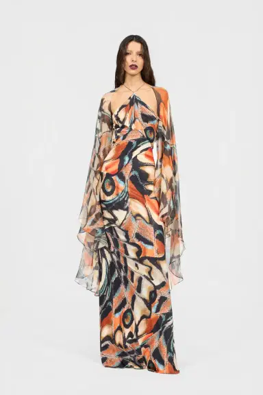 Roberto Cavalli Butterfly Print Dress | Thumbnail 6
