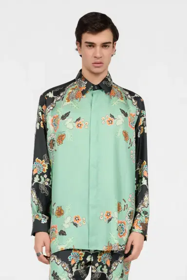 Roberto Cavalli Kimono Print Shirt | Thumbnail 2 Roberto Cavalli Kimono Print Shirt | Thumbnail 2