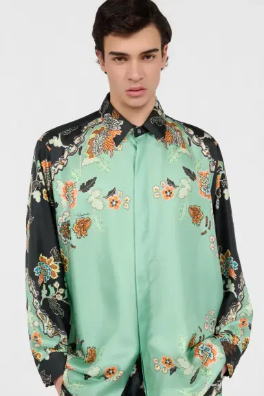 Roberto Cavalli Kimono Print Shirt | Thumbnail 4 Roberto Cavalli Kimono Print Shirt | Thumbnail 4