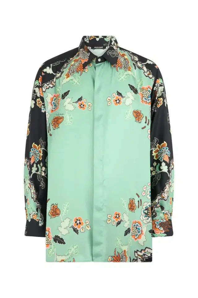 Roberto Cavalli Kimono Print Shirt