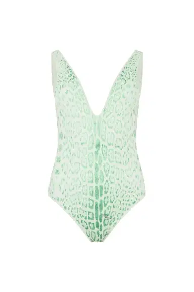 Roberto Cavalli Jaguar Mint One-Piece Swimsuit | Thumbnail 1