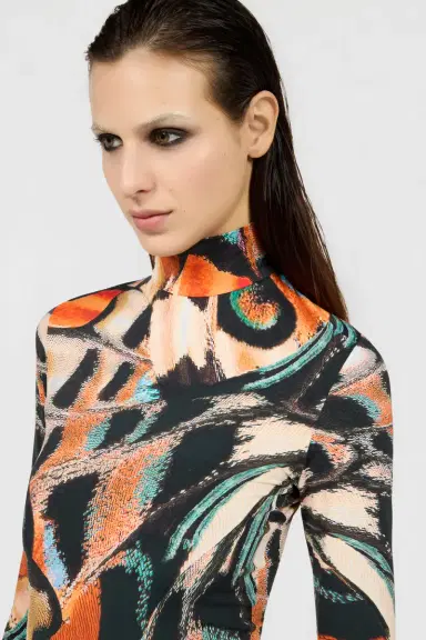 Roberto Cavalli Butterfly Print Top | Thumbnail 4 Roberto Cavalli Butterfly Print Top | Thumbnail 4
