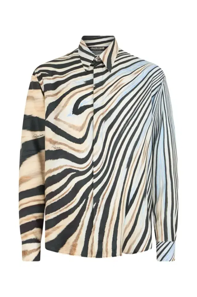 Silk Shirt With Zebra Print