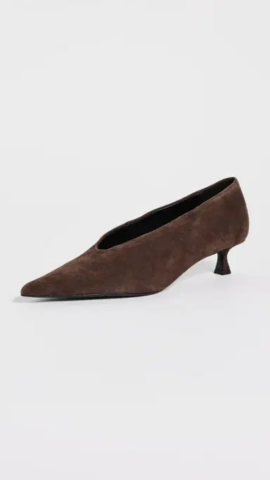 Tony Bianco Cherry Kitten Heel Pumps Espresso Suede | Thumbnail 2 Tony Bianco Cherry Kitten Heel Pumps Espresso Suede | Thumbnail 2