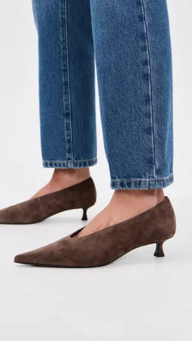 Tony Bianco Cherry Kitten Heel Pumps Espresso Suede | Thumbnail 3 Tony Bianco Cherry Kitten Heel Pumps Espresso Suede | Thumbnail 3