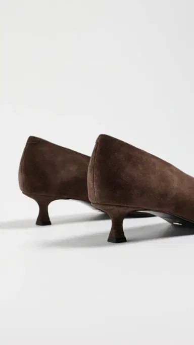 Tony Bianco Cherry Kitten Heel Pumps Espresso Suede | Thumbnail 4 Tony Bianco Cherry Kitten Heel Pumps Espresso Suede | Thumbnail 4