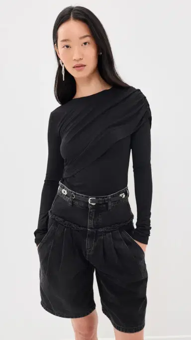 ISABEL MARANT ÉTOILE Dressi Top Black 40 | Thumbnail 2