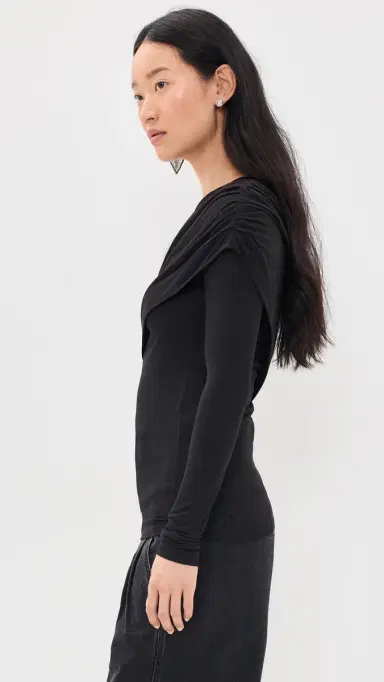 ISABEL MARANT ÉTOILE Dressi Top Black 40 | Thumbnail 4