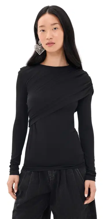 ISABEL MARANT ÉTOILE Dressi Top Black 40 | Thumbnail 1
