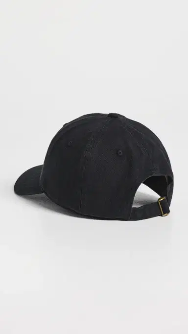 Sporty & Rich Signature NY Hat Faded Black White One Size | Thumbnail 4