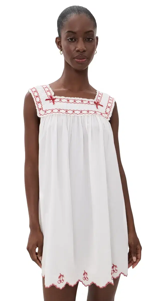 For Love & Lemons Emma ini Dress White
