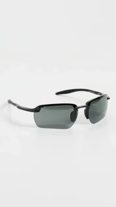 Maui Jim Golf Style Sunglasses Black-Black-Grey One Size | Thumbnail 4