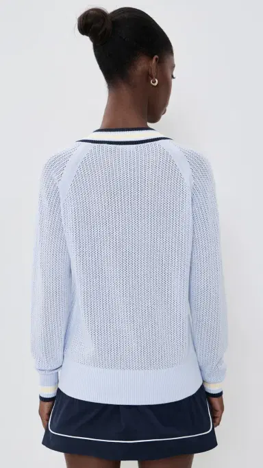 Varley Maurice V Neck Sweater XENON BLUE M | Thumbnail 3