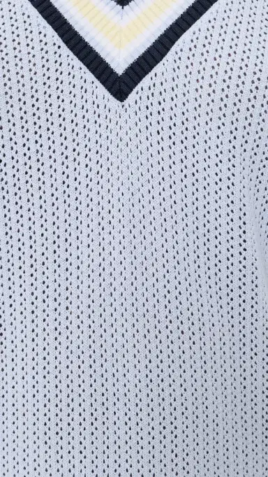 Varley Maurice V Neck Sweater XENON BLUE M | Thumbnail 6