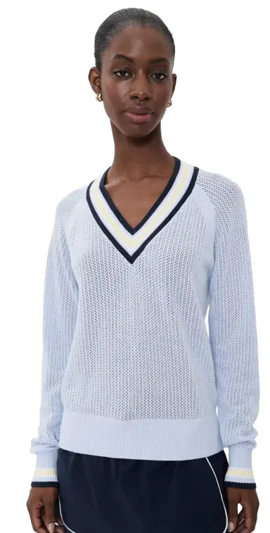 Varley Maurice V Neck Sweater XENON BLUE M | Thumbnail 1