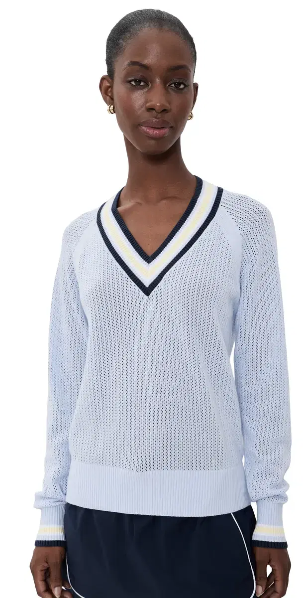 Varley aurice V Neck Sweater XENON BLUE