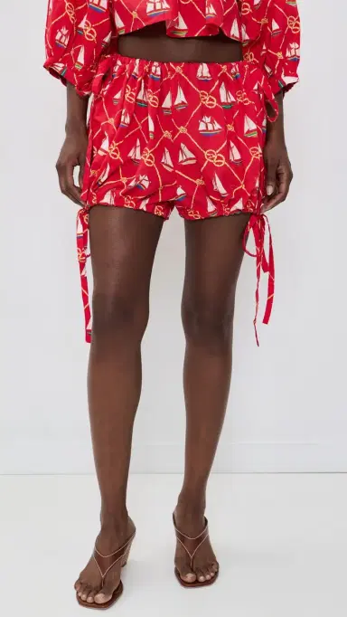 Coniglio Palm Beach Bubble Shorts Sailing Knots Captain Red One Size | Thumbnail 2 Coniglio Palm Beach Bubble Shorts Sailing Knots Captain Red One Size | Thumbnail 2
