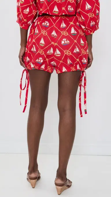 Coniglio Palm Beach Bubble Shorts Sailing Knots Captain Red One Size | Thumbnail 3 Coniglio Palm Beach Bubble Shorts Sailing Knots Captain Red One Size | Thumbnail 3