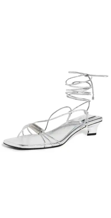 rag & bone Liv Strappy Sandals Silver | Thumbnail 1 rag & bone Liv Strappy Sandals Silver | Thumbnail 1