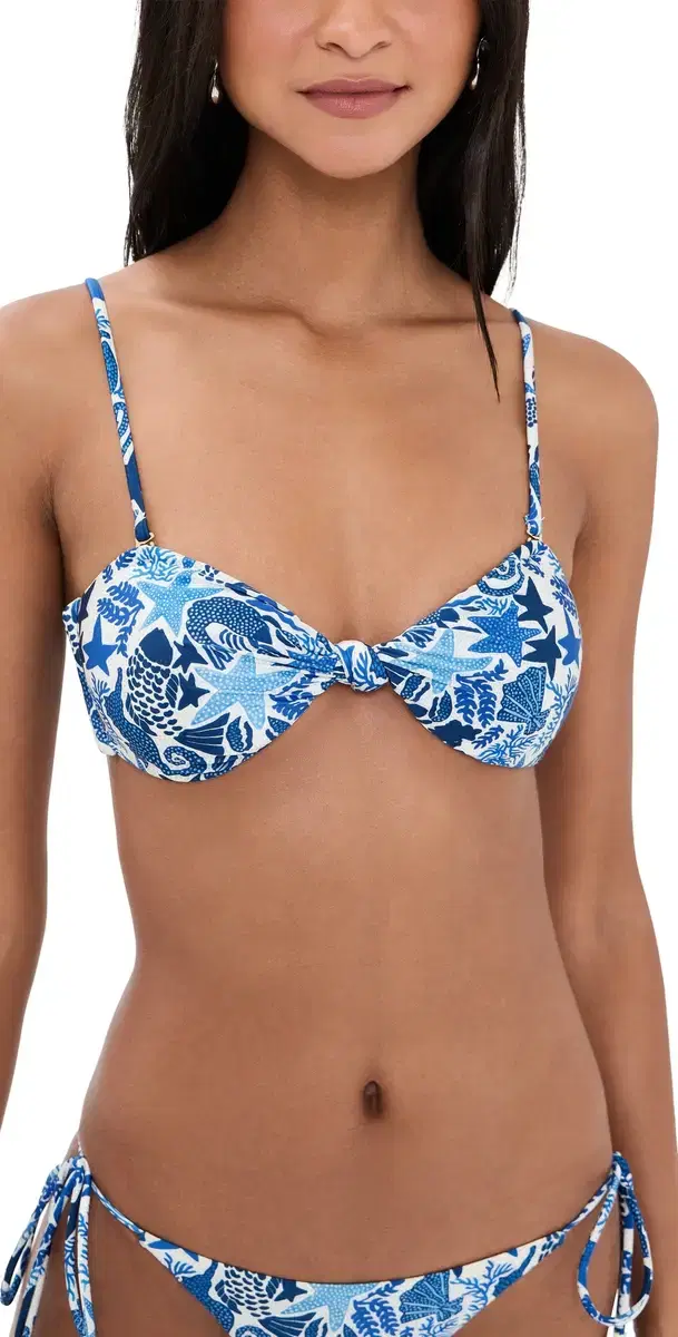 FARM Rio trapless Bikini Top ea Charms Off White