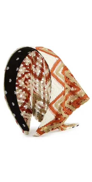 Lele Sadoughi Jackie Crochet Hankerchief Headband | Thumbnail 1 Lele Sadoughi Jackie Crochet Hankerchief Headband | Thumbnail 1