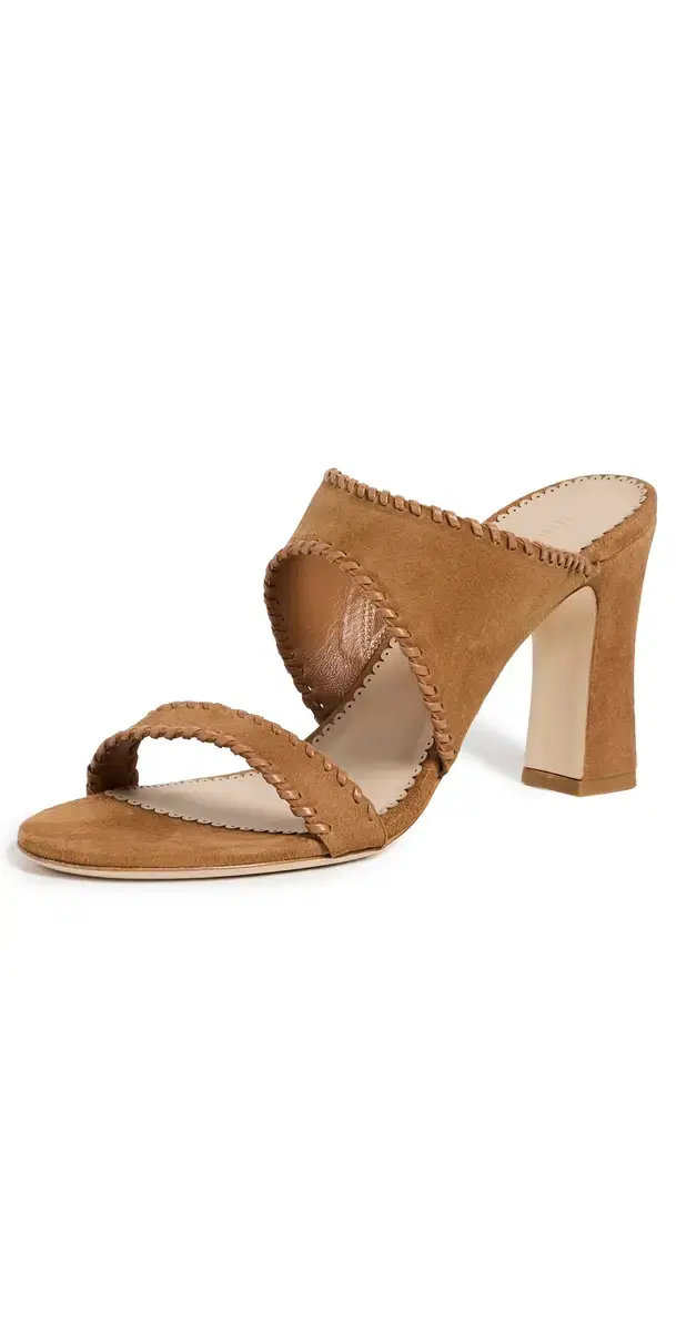 Cinq à Sept Kora Suede Sandals Toffee