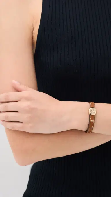 Tory Burch Romy Leather Bracelet | Thumbnail 3